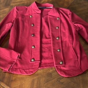 Women's Red Military Style Jacket